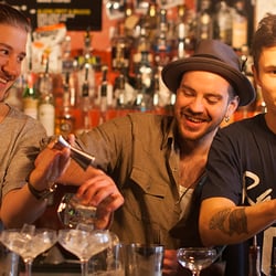 No Stress - Our great bar team.