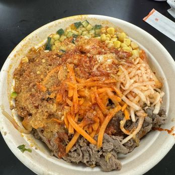 SeoulSpice - Noodle Bowl with Spicy Pork and Bulgogi - Korean Near Me - Washington, DC, District of Columbia SeoulSpice - Noodle Bowl with Spicy Pork and Bulgogi - Korean Near Me - Washington, DC, District of Columbia