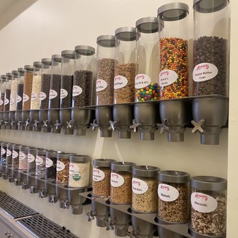 Swirlz Soft Serve Parlor - Assortment of dry toppings! - Ice Cream & Frozen Yogurt Near Me - San Marino, California