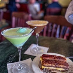 Caffe Paradiso - Pistachio and espresso martini with a side of Homemade Tiramisu