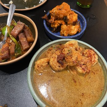 Plume Algiers - Prawn curry, tandoori chicken and pork belly - Indian Near Me - New Orleans, Louisiana Plume Algiers - Prawn curry, tandoori chicken and pork belly - Indian Near Me - New Orleans, Louisiana