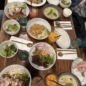 Mitr Thai - table of food - Thai Near Me - New York, New York Mitr Thai - table of food - Thai Near Me - New York, New York