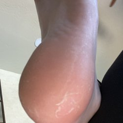 Bebe Nails - Left my heel looking like this