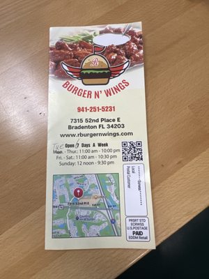 Menu photo 1 R Burger N Wings Bradenton, FL Menu photo 1 R Burger N Wings Bradenton, FL