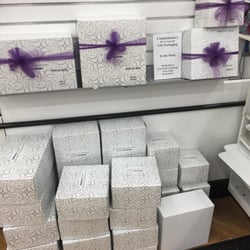 Bed Bath & Beyond - Boxes and bows at the DIY gift wrapping station