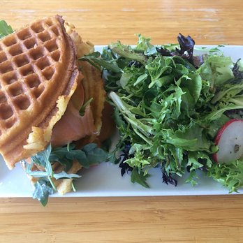 Early Bird - Smoked Salmon Waffle - New American Near Me - Fullerton, California