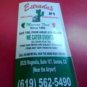 Estrada's Mexican Food - Mexican Near Me - Santee, California Estrada's Mexican Food - Mexican Near Me - Santee, California