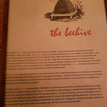 The Beehive - Menu - New American Near Me - Armonk, New York The Beehive - Menu - New American Near Me - Armonk, New York