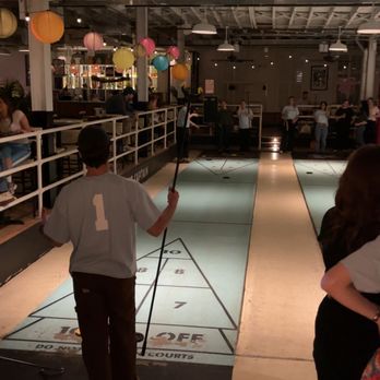 The Royal Palms Shuffleboard Brooklyn - Shuffleboard area - Cocktail Bars Near Me - Brooklyn, New York