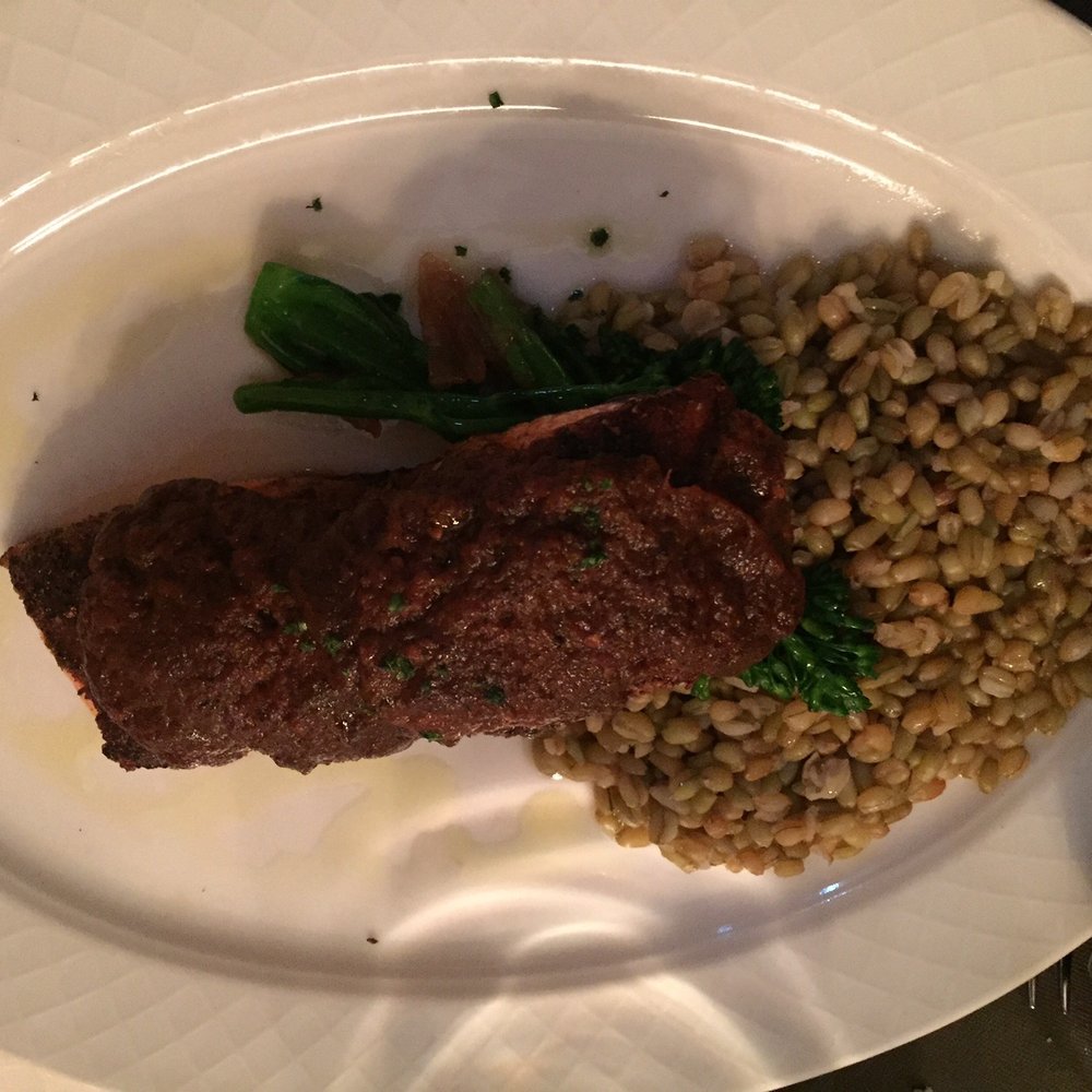 Sacajawea Hotel - Salmon with couscous - Hotels Near Me - Three Forks, Montana