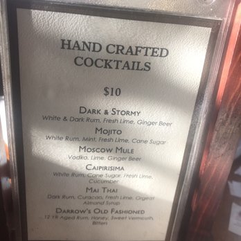 Darrow's New Orleans Grill - Cocktail menu! - Cajun/Creole Near Me - Carson, California