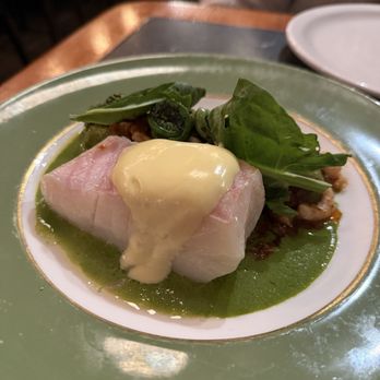 Au Pied de Cochon - Halibut - Canadian (New) Near Me - Montreal, Quebec