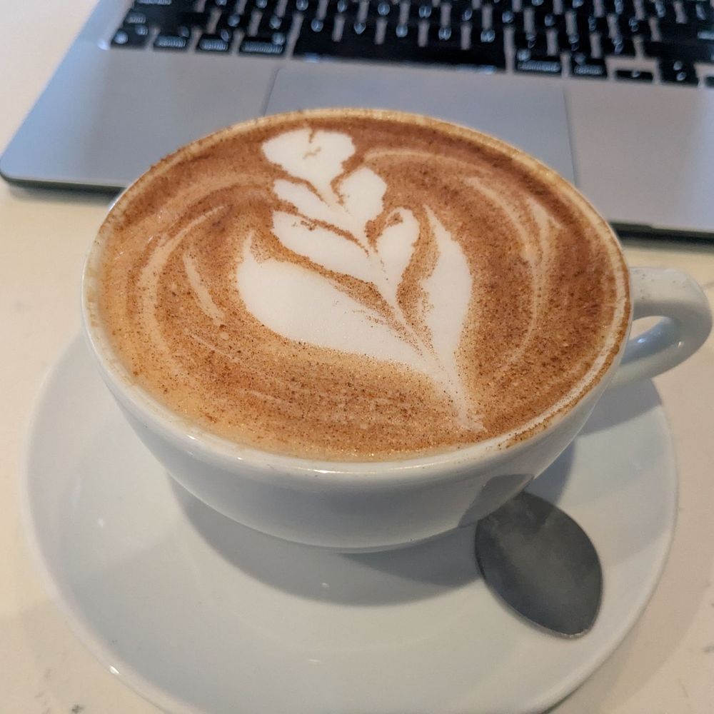 Dish Society - Coconut milk decaf latte - Breakfast & Brunch Near Me - Houston, Texas
