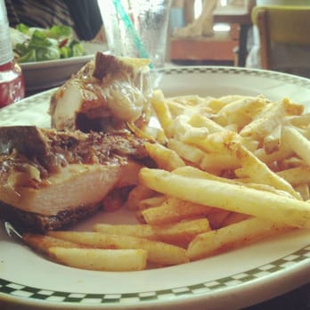 Barney's Beanery - Blackened Chicken Melt on Rye with French Fries - Breakfast & Brunch Near Me - Santa Monica, California Barney's Beanery - Blackened Chicken Melt on Rye with French Fries - Breakfast & Brunch Near Me - Santa Monica, California