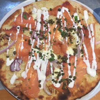 Boon Fly Cafe - Smoked Salmon flatbread w/capers - American Near Me - Napa, California