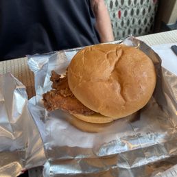 Pretzel Bun Chicken Sandwich