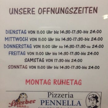 Pizzeria Pennella - Opening Times - Pizza Near Me - Königstein, BY
