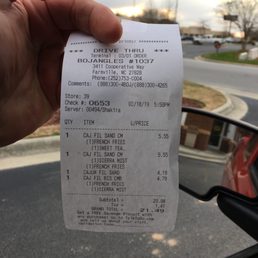the receipt