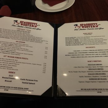 Spaghetty Western - Food menu with drinks and sides - Italian Near Me - Las Vegas, Nevada Spaghetty Western - Food menu with drinks and sides - Italian Near Me - Las Vegas, Nevada
