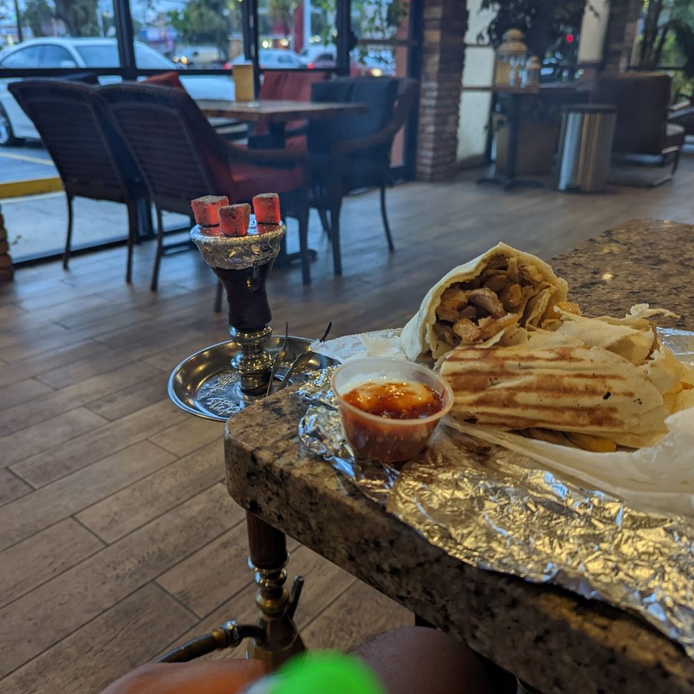 Hookah and More - Aladdin Market food across from accrows the street and $15 hookah - Hookah Bars Near Me - Miami, Florida