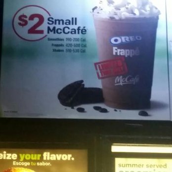 McDonald's - the menu and prices of their beverages - Burgers Near Me - Lemoyne, Pennsylvania