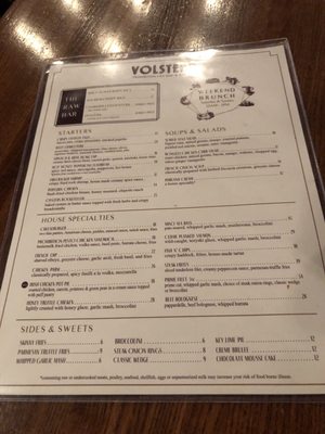 Menu photo 1 Volstead Southlake, TX