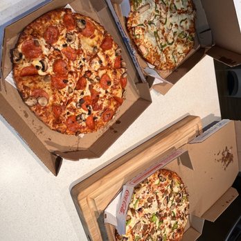 Domino's Pizza - two pizzas in boxes on a table - Pizza Near Me - Kelowna, British Columbia Domino's Pizza - two pizzas in boxes on a table - Pizza Near Me - Kelowna, British Columbia