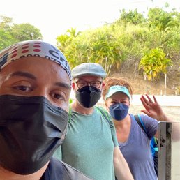 The fabulous butcher, my wife and I.