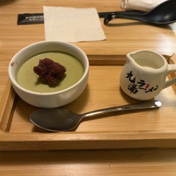 Kyuramen - Suwanee - Matcha Pudding with Red Bean - Ramen Near Me - Suwanee, Georgia Kyuramen - Suwanee - Matcha Pudding with Red Bean - Ramen Near Me - Suwanee, Georgia