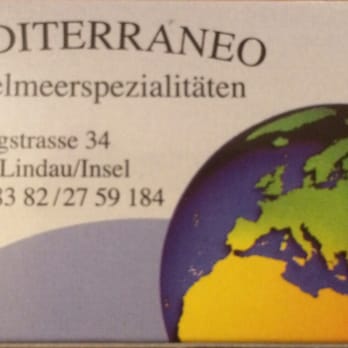 Mediterraneo - Found on a matchbox in the restaurant. - Mediterranean Near Me - Lindau, BY