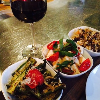 The Backspace - Roasted okra, homemade mozzarella, and roasted butternut squash...yummy! - Italian Near Me - Austin, Texas