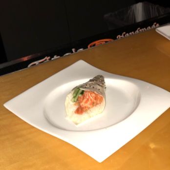 Sushi Brokers Arcadia - Spicy salmon hand roll wrapped in soy paper - Sushi Bars Near Me - Phoenix, Arizona Sushi Brokers Arcadia - Spicy salmon hand roll wrapped in soy paper - Sushi Bars Near Me - Phoenix, Arizona