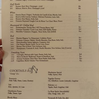 Raf's - Drink menu - Bakeries Near Me - New York, New York
