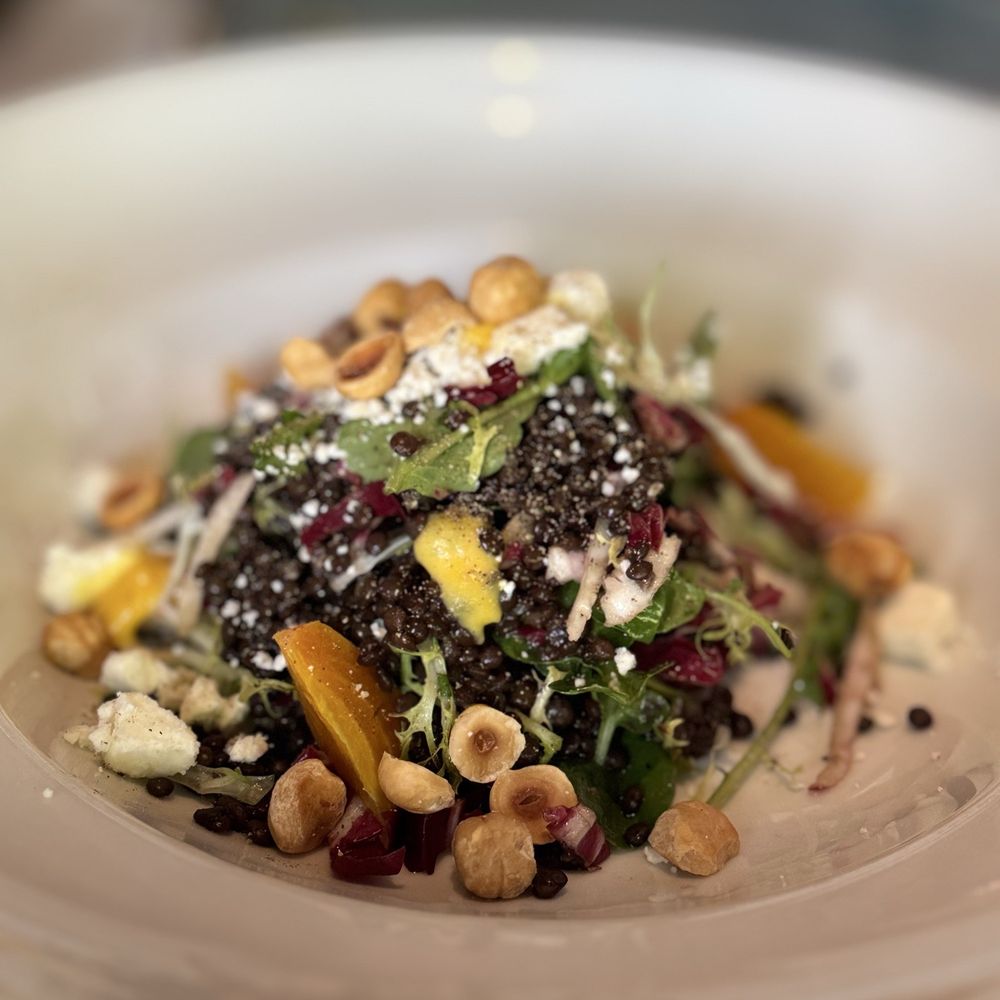 Zucca - Black lentil salad - Italian Near Me - Coral Gables, Florida Zucca - Black lentil salad - Italian Near Me - Coral Gables, Florida
