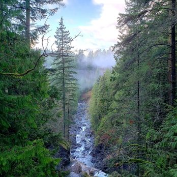 Twin Falls Trailhead - View from the bridge - Hiking Near Me - North Bend, Washington