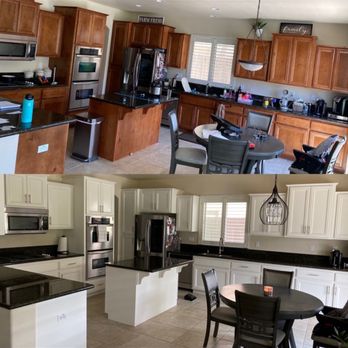 Trico Painting - Painted our cabinets and added hardware - Painters Near Me - Roseville, California Trico Painting - Painted our cabinets and added hardware - Painters Near Me - Roseville, California