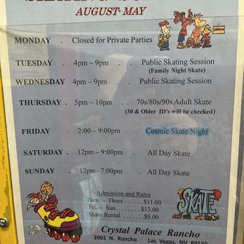 Crystal Palace Skating Centers - Skating Rinks Near Me - Las Vegas, Nevada