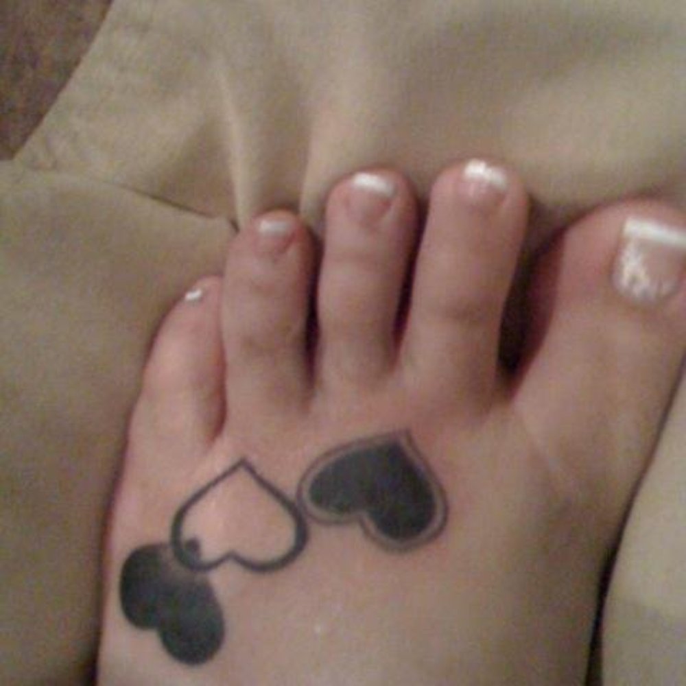 Action Tattoo - hearts on my foot... - Tattoo Near Me - Anaheim, California Action Tattoo - hearts on my foot... - Tattoo Near Me - Anaheim, California