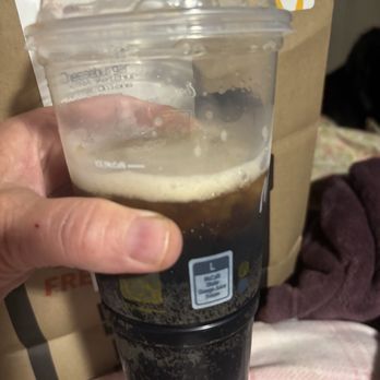 McDonald's - This is how I took it out of delivery sack! Umm I payed for a large? Frozen Coke??? Who drank it?? - Fast Food Near Me - Buckeye, Arizona