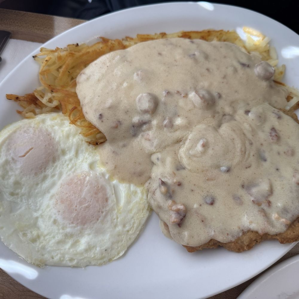 Debbie's Restaurant - Country fried steak and eggs with hashbrowns and toast - American Near Me - Paradise, California Debbie's Restaurant - Country fried steak and eggs with hashbrowns and toast - American Near Me - Paradise, California