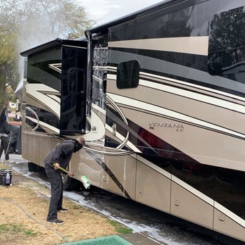 Red Rock RV Wash - This RV really needed a bath. - Auto Detailing Near Me