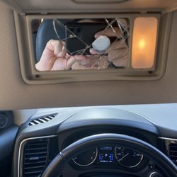 Fox Rent A Car - Broken sun visor mirror