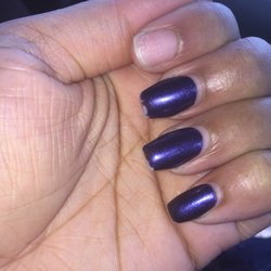 Ca Nail Salon - Chipped paint and broken nail.