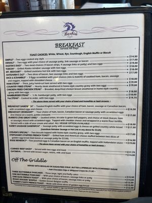 Menu photo 3 Barbie's Cafe Anchorage, AK