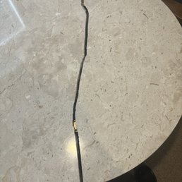 Marble table split in half 120 lbs with their insurance will get me $6.00 Marble table split in half 120 lbs with their insurance will get me $6.00