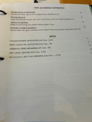 Menu photo 2 Marea Beverly Hills Beverly Hills, CA