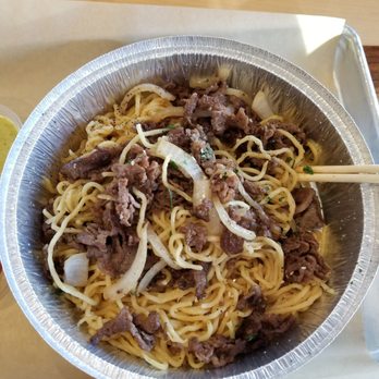 Nguyen's Kitchen - Garlic noodles with bulgogi. Woops I was so hungry that I ate before the pic - Vietnamese Near Me - Orange, California