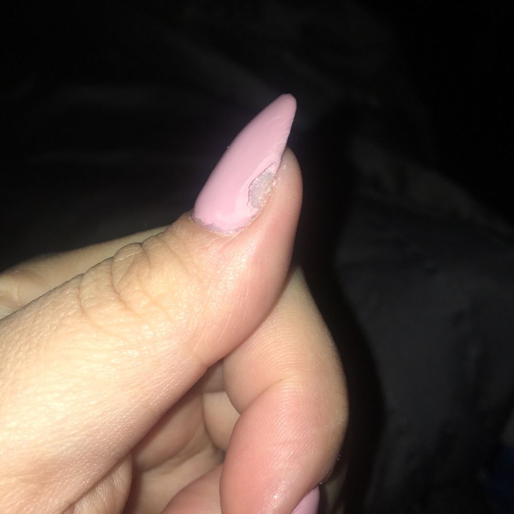 Tam Nails - Popped gel bubble and filed it. Looks horrible!! - Nail Salons Near Me - Carson, California