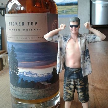 Wild Roots - Their yummy whisky posing with a figurine of my friends husband. - Distilleries Near Me - Portland, Oregon Wild Roots - Their yummy whisky posing with a figurine of my friends husband. - Distilleries Near Me - Portland, Oregon