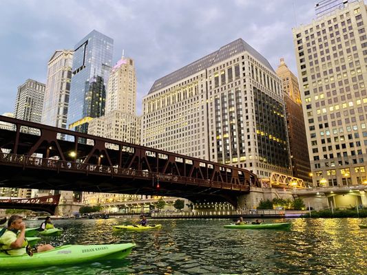 Urban Kayaks on the Chicago River by null
